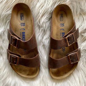 Birkenstock Arizona Soft Footbed Oiled Leather Habana Euro 35 US 5-5.5 Excellent